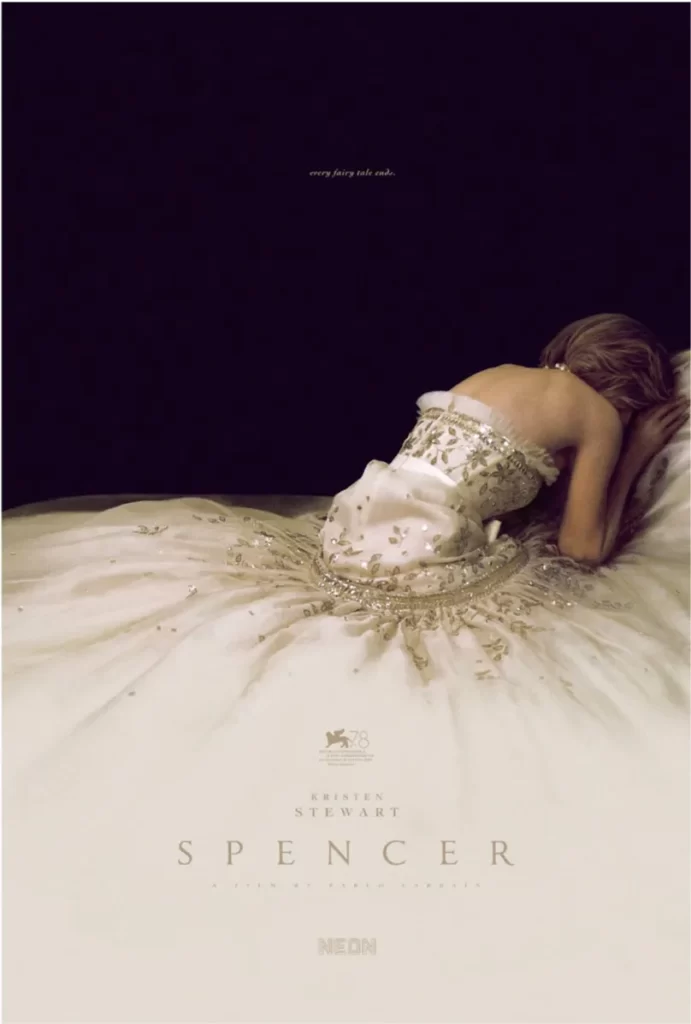 Poster oficial de Spencer, um dos filmes da nossa lista.