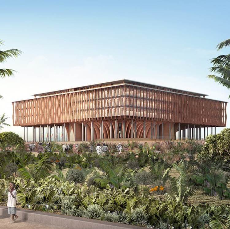 Assembleia Nacional de Benim, projeto de Diébédo Francis Kéré. (Reprodução/Instagram @kerearchitecture)