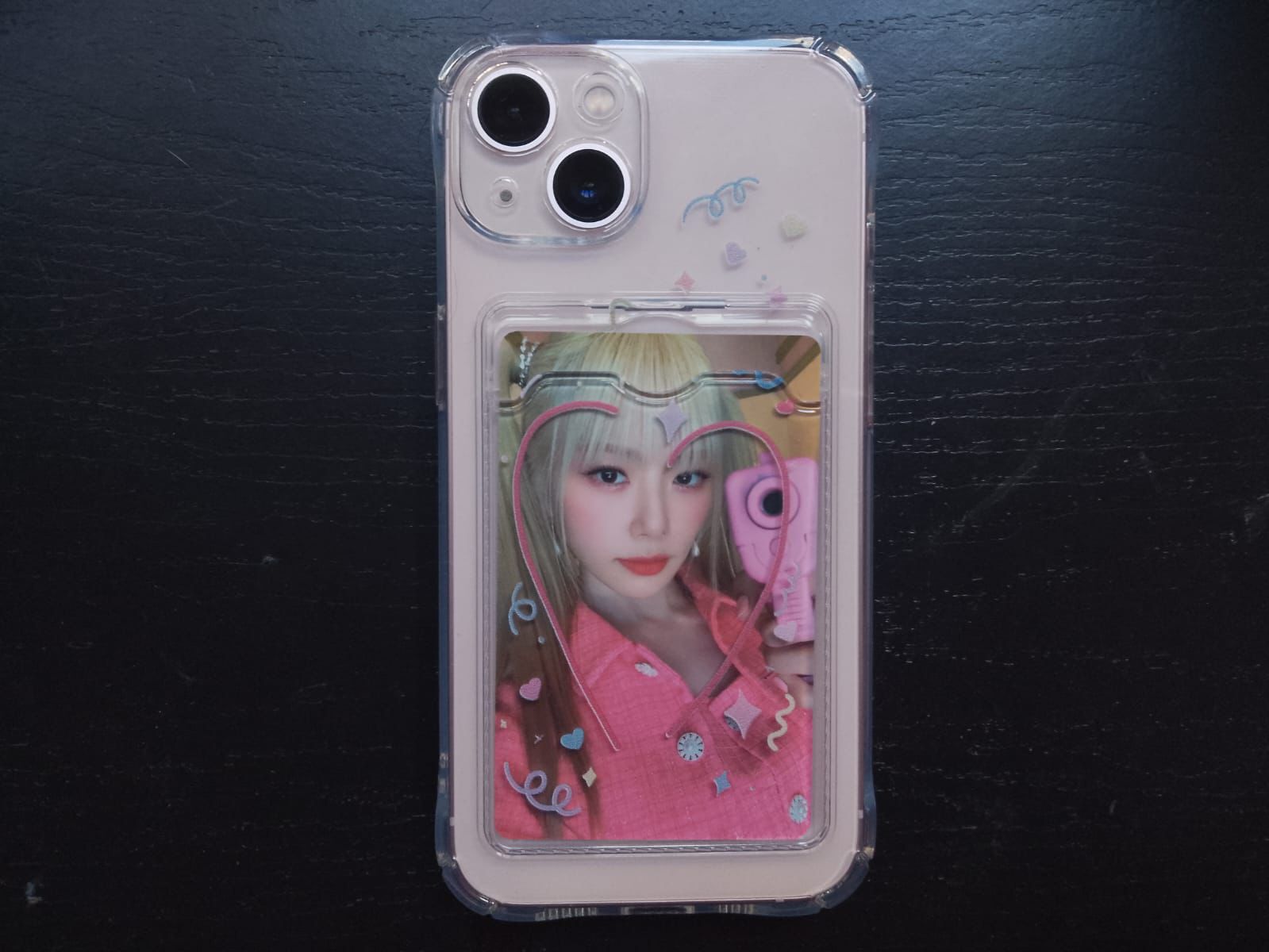 Capinha de celular com photocard